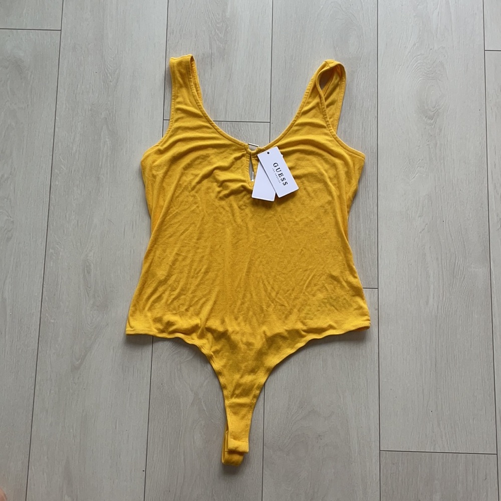 Brand New Guess Body suit Yellow/Mustard